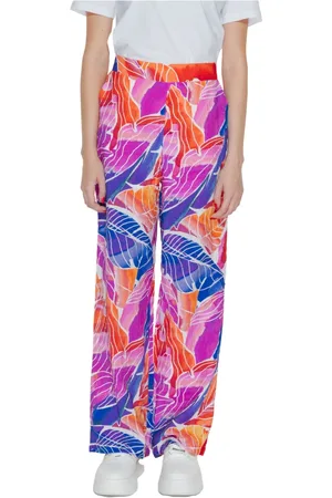 VILA Donna, Pantaloni, Multicolore, 2Xl, new
