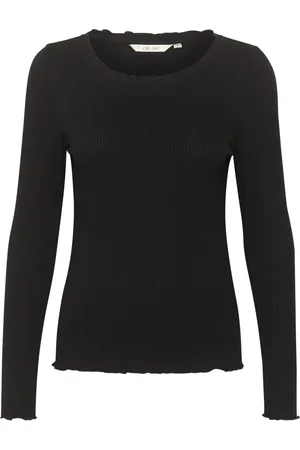 Cream Donna, Top, Nero, L, new