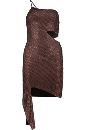 ANDREA ADAMO Donna, Abiti, Marrone, S, new