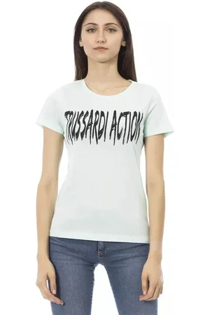 Trussardi Donna, Top, Blu, 2Xl, new