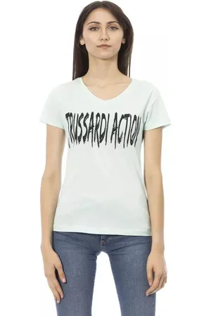 Trussardi Donna, Top, Blu, M, new