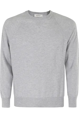 KANGRA CASHMERE Uomo, Maglie, Grigio, M, new