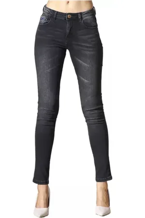 YES ZEE BY ESSENZA Donna, Jeans, Nero, W25, new