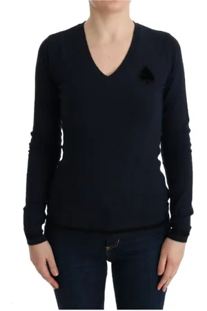 Costume National Donna, Maglie, Blu, S, new