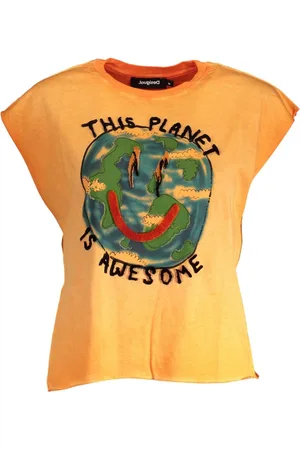 Desigual Donna, Top, Arancione, L, new