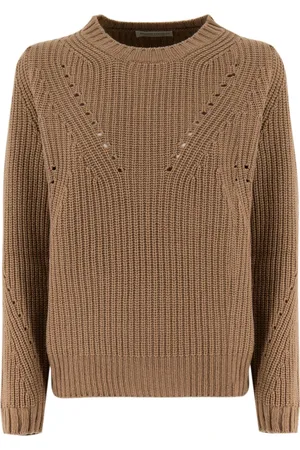 LE TRICOT PERUGIA Donna, Maglie, Marrone, M, new