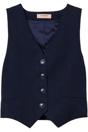 Twin-Set Donna, Giacche, Blu, L, new