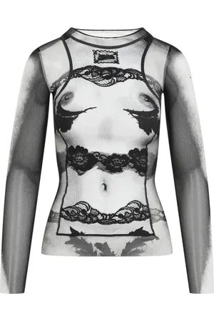 Jean Paul Gaultier Donna, Top, Multicolore, M, new