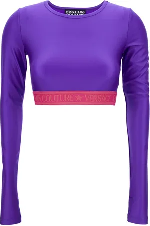 VERSACE Donna, Top, Viola, 3Xs, new