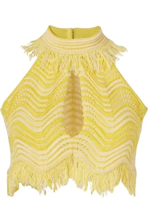 GENNY Donna, Top, Giallo, 2Xs, new