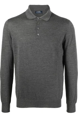 BARBA Uomo, Maglie, Grigio, L, new