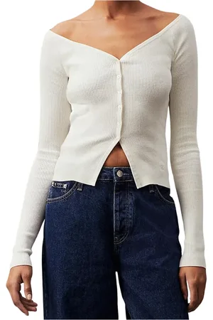 Calvin Klein Donna, Maglie, Bianco, M, new
