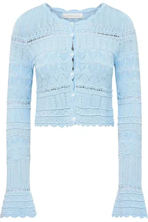 LOVESHACKFANCY Donna, Maglie, Blu, M, new