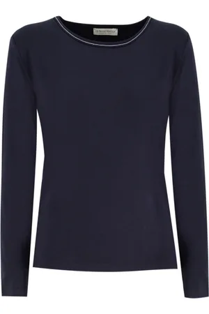 LE TRICOT PERUGIA Donna, Top, Blu, M, new