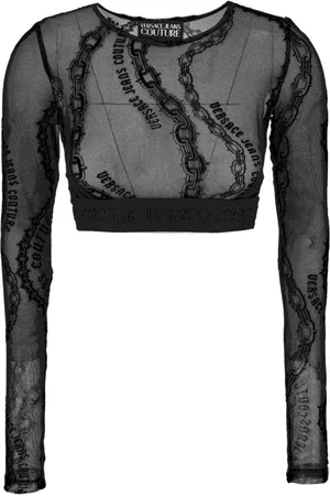 VERSACE Donna, Top, Nero, L, new