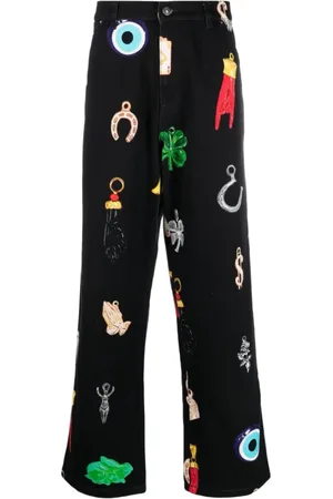 Sky High Farm Uomo, Pantaloni, Nero, M, new