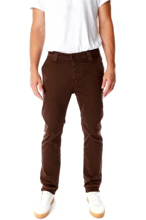 BLUE DE GENES Uomo, Pantaloni, Marrone, W31 L32, new