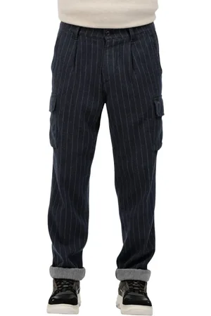 Masons Uomo, Pantaloni, Blu, M, new