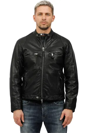 THE JACK LEATHERS Uomo, Giacche, Nero, L, new