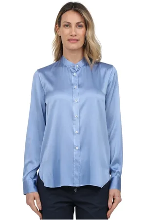 caliban Donna, Camicette , Blu, L, new