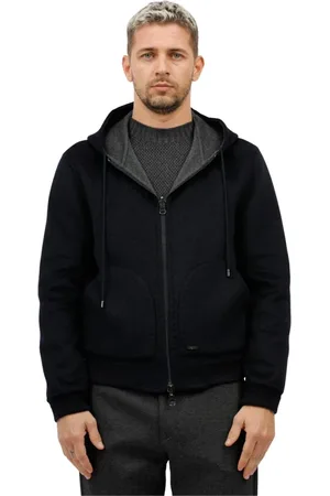 THE JACK LEATHERS Uomo, Felpe, Blu, M, new