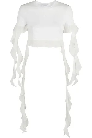 BLUMARINE Donna, Top, Bianco, S, new