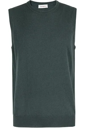 KANGRA CASHMERE Uomo, Maglie, Verde, 2Xl, new