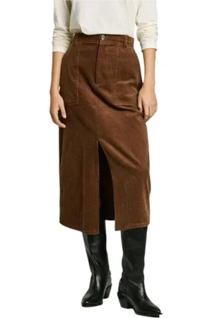 Pepe Jeans Donna, Gonne, Marrone, M, new