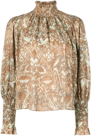 ULLA JOHNSON Donna, Camicette , Marrone, S, new