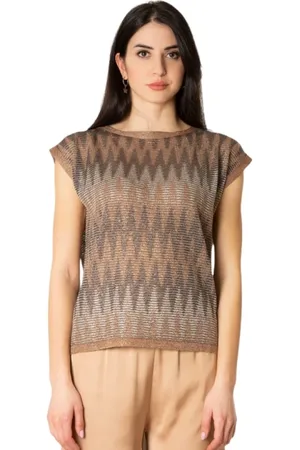 D.EXTERIOR Donna, Maglie, Marrone, S, new