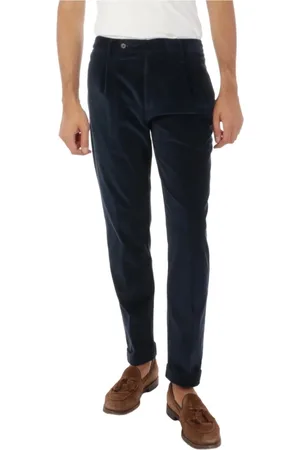 Berwich Uomo, Pantaloni, Blu, S, new