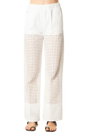 JIJIL Donna, Pantaloni, Bianco, M, new