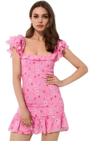 LOVESHACKFANCY Donna, Abiti, Rosa, M, new