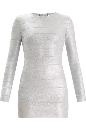 Hervé Léger Donna, Abiti, Grigio, M, new
