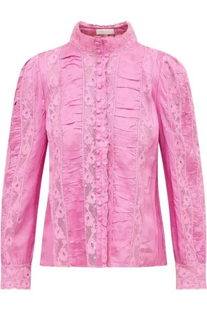 LOVESHACKFANCY Donna, Camicette , Rosa, L, new