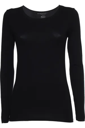 Majestic Donna, Top, Nero, S, new
