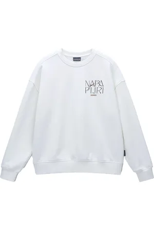 Napapijri Donna, Felpe, Bianco, M, new