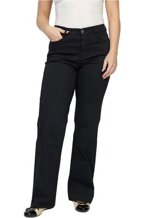 2-Biz Donna, Pantaloni, Nero, XL, new