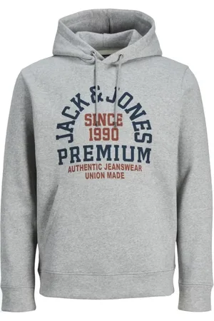 JACK & JONES Uomo, Felpe, Grigio, M, new