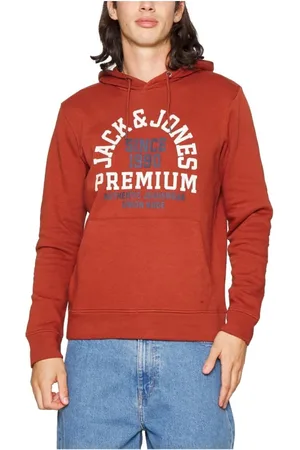 JACK & JONES Uomo, Felpe, Rosso, M, new