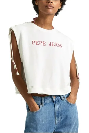 Pepe Jeans Donna, Top, Bianco, M, new