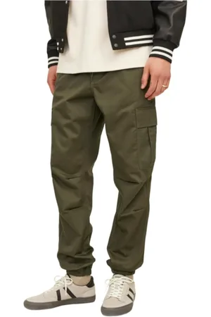 JACK & JONES Uomo, Pantaloni, Verde, M, new