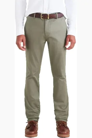 Dockers Uomo, Pantaloni, Verde, W38 L32, new