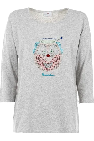 Braccialini Donna, Top, Grigio, S, new