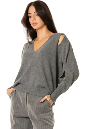JIJIL Donna, Maglie, Grigio, S, new