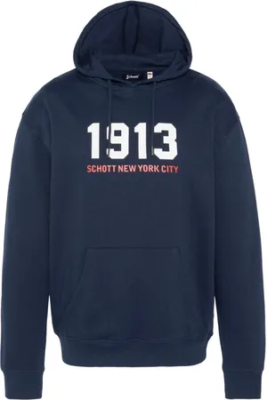 Schott NYC Uomo, Felpe, Blu, XL, new
