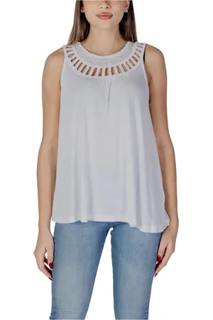 B YOUNG Donna, Top, Bianco, S, new