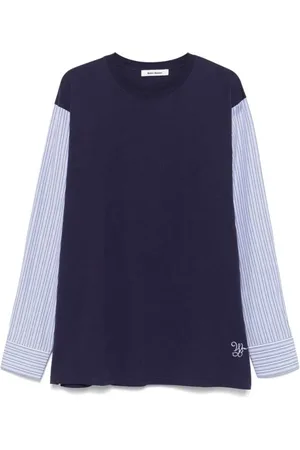 WALES BONNER Uomo, Top, Blu, L, new