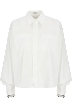 Brunello Cucinelli Donna, Camicette , Bianco, S, new
