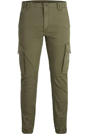 JACK & JONES Uomo, Pantaloni, Verde, W27 L32, new